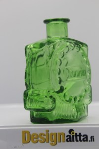 Riihimäki, Riihimäen, Siiroinen, Siiroisen,Veturipullo, Junapullo, Paukkurauta, Noppapullo, Veturipullo, Artglass, Designaitta, Skandinaviadesign,Taidelasi, Designlasi