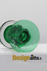 Erkki-Tapio Siiroinen, Siiroisen, Kasper, Maljakko, Designlasi, Veturipullo, Pullo, Taidelasi, Finiss art glass, Designlasi, riihimäen, Riihimäki